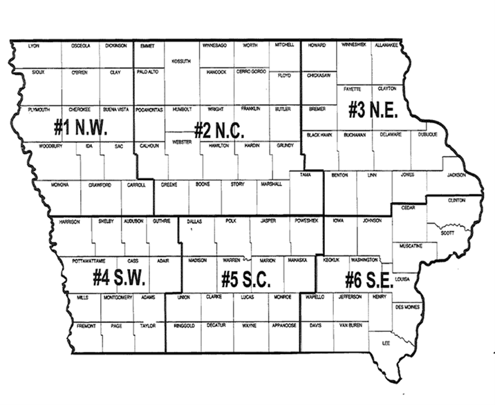 Iowa Basis Districts